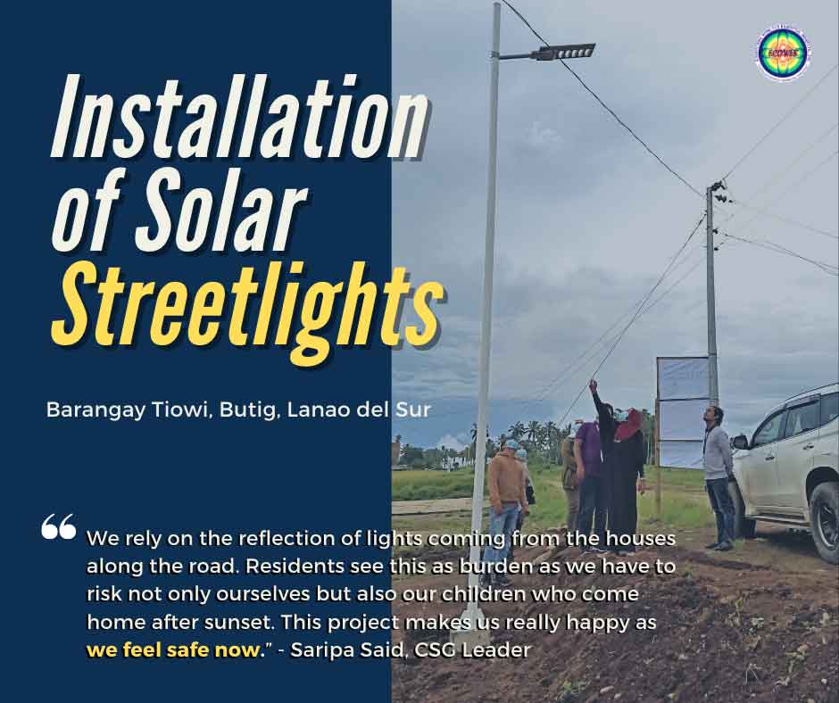 Read more about the article Installation of Solar Streetlights