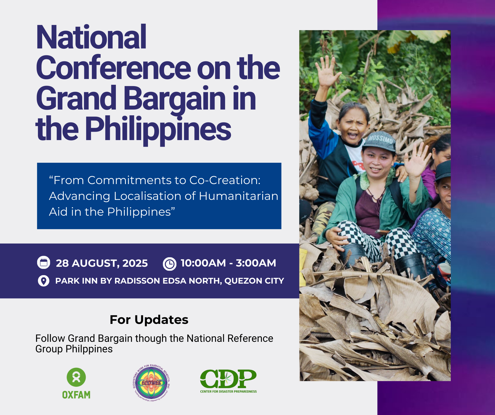 Read more about the article From Commitments to Co-Creation: Advancing Localisation through the Grand Bargain in the Philippines