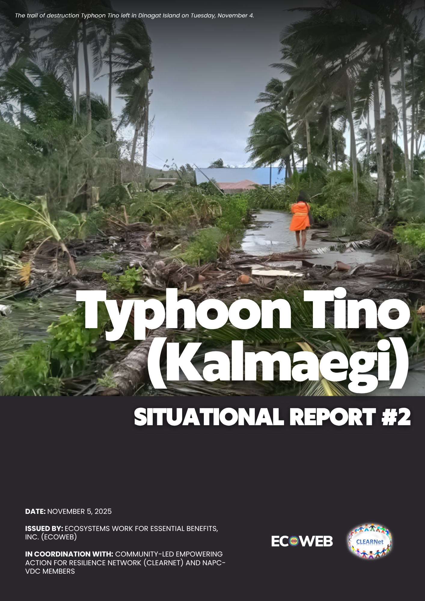 Read more about the article Typhoon Tino (Kalmaegi) SITUATIONAL REPORT #2