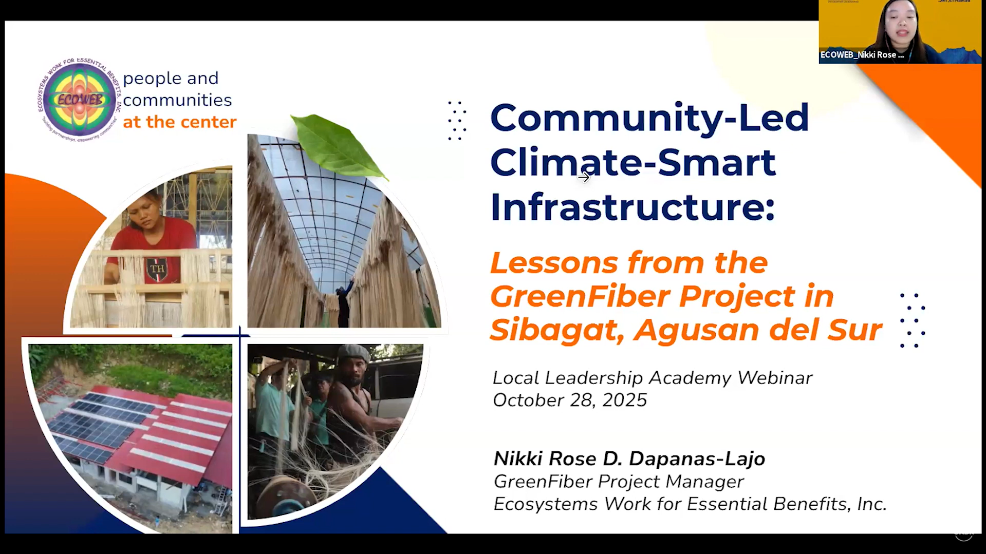 Read more about the article GreenFiber Project Shines in Global Climate Webinar