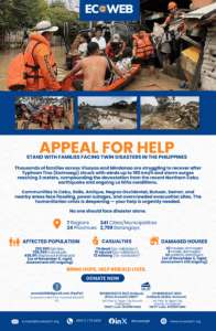 Read more about the article APPEAL FOR HELP: Stand with Families Facing Twin Disasters in the Philippines